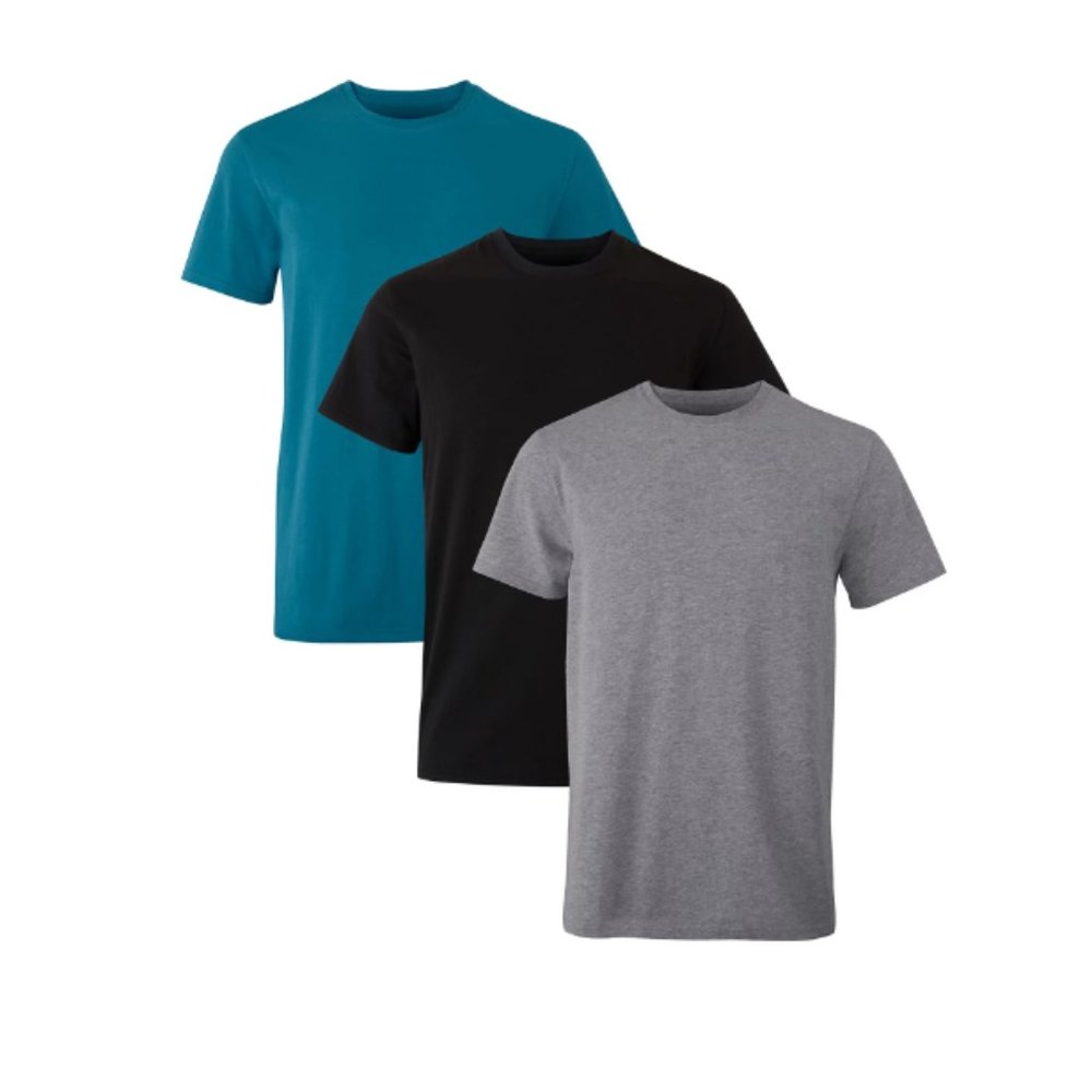 Hanes Originals Mens Stretch T-Shirts 3-Pack - Size Medium - NWT - Picture 3 of 3